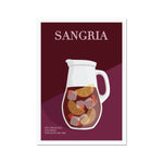 Sangria Cocktail Poster Print - Dreamers who Travel
