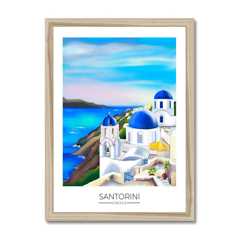 
                  
                    Santorini Travel Poster Print - Dreamers who Travel
                  
                