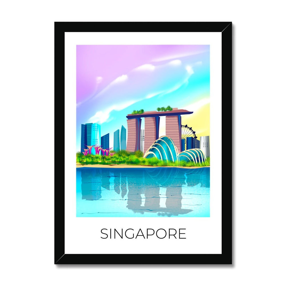 Singapore Travel Poster Print - Dreamers who Travel