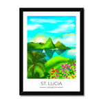 St Lucia Travel Poster Print - Dreamers who Travel