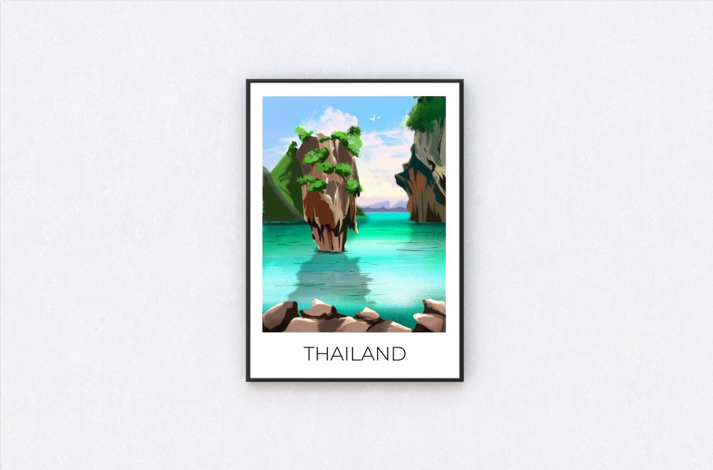 
                  
                    Thailand Travel Poster Print - Dreamers who Travel
                  
                
