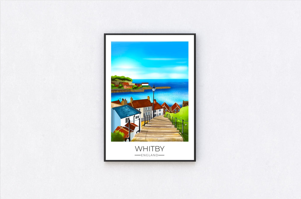 
                  
                    Whitby Travel Poster Print - Dreamers who Travel
                  
                
