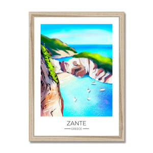 
                  
                    Zante Travel Poster Print - Dreamers who Travel
                  
                