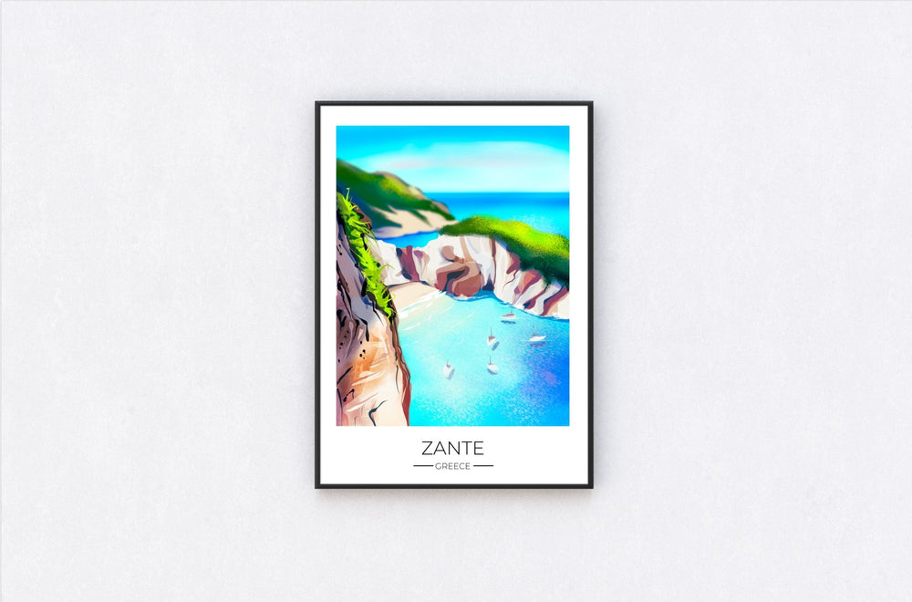 
                  
                    Zante Travel Poster Print - Dreamers who Travel
                  
                