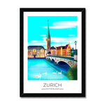 Zurich Travel Poster Print - Dreamers who Travel
